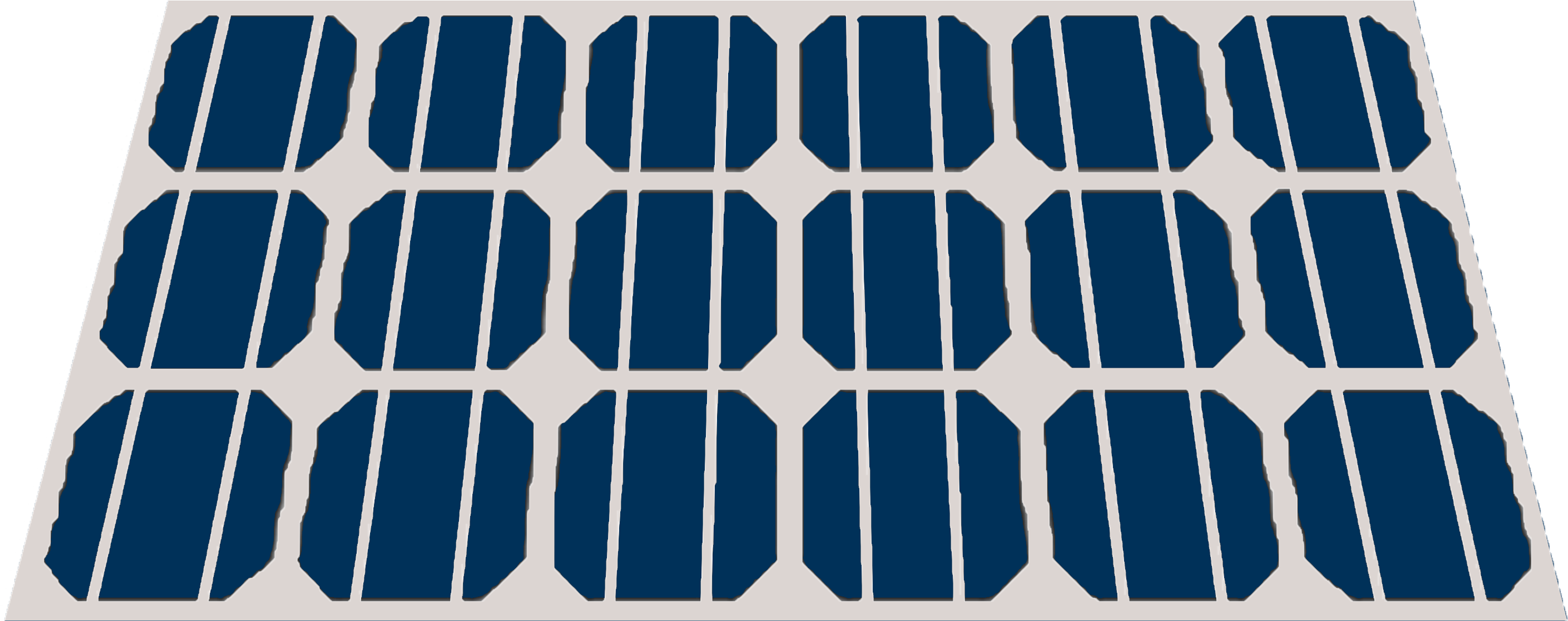 Solar Panel Color Icon - Cicero Clipart (3000x1182), Png Download