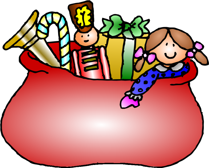 Christmas Gift Bag Clipart - Christmas Toys Clip Art - Png Download (999x872), Png Download