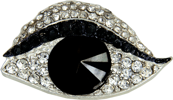 3d Rhinestone Eye Brooch - Engagement Ring Clipart (600x600), Png Download
