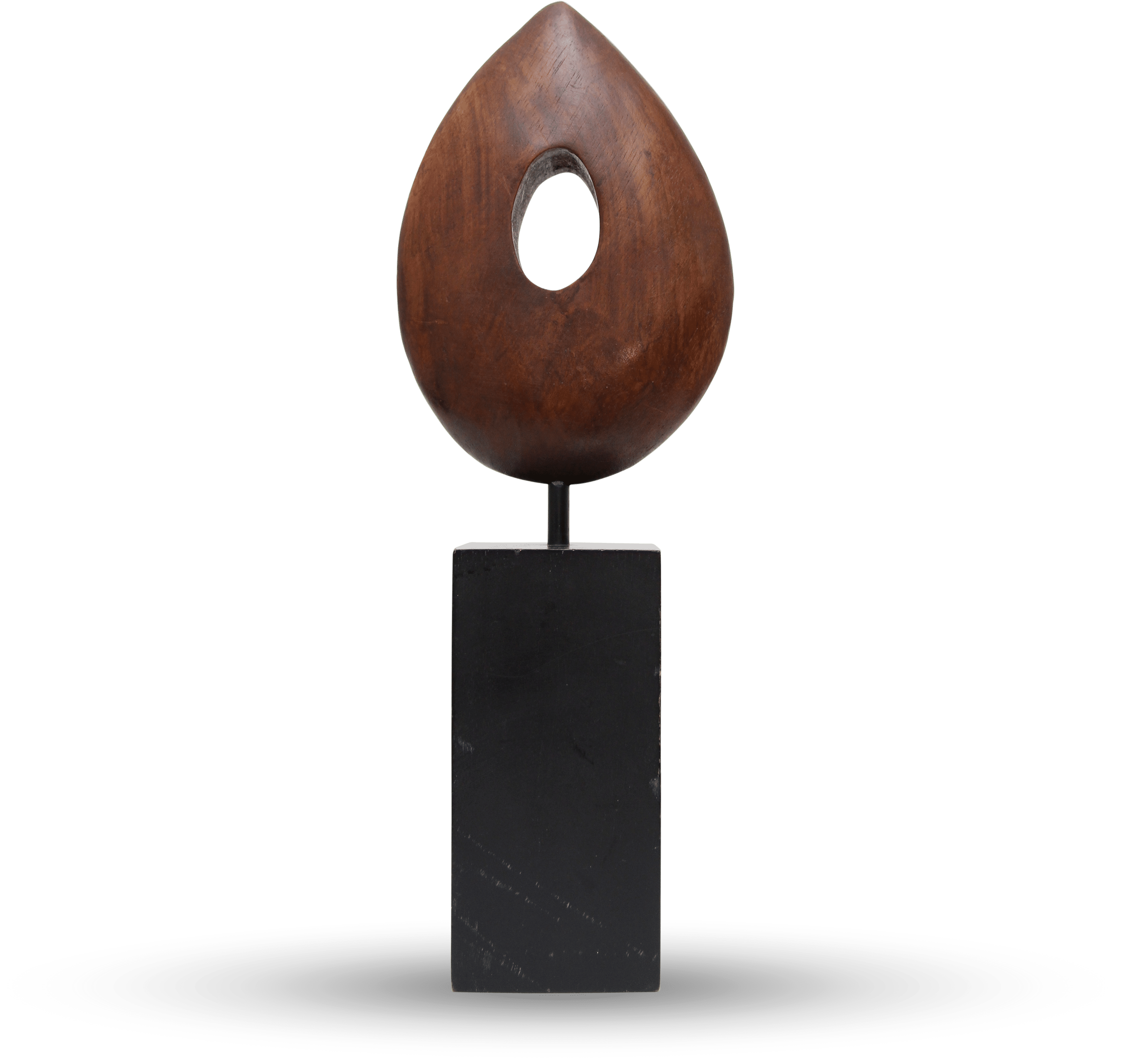 "teardrop" Wooden Abstract Sculpture Ruby Atelier - Bronze Sculpture Clipart (3000x3000), Png Download
