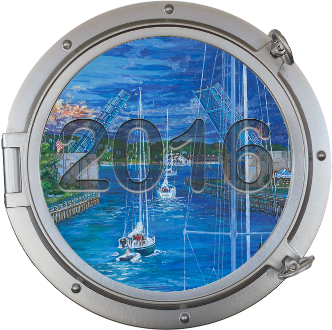 Charlevoix Venetian Festival Artwork - Porthole Clipart (661x656), Png Download