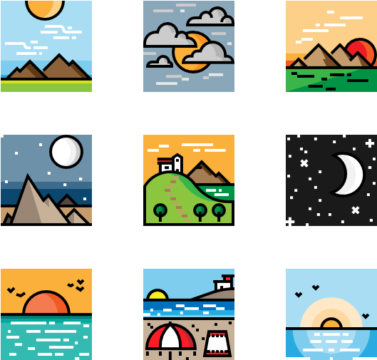 Landscapes Clipart (600x564), Png Download