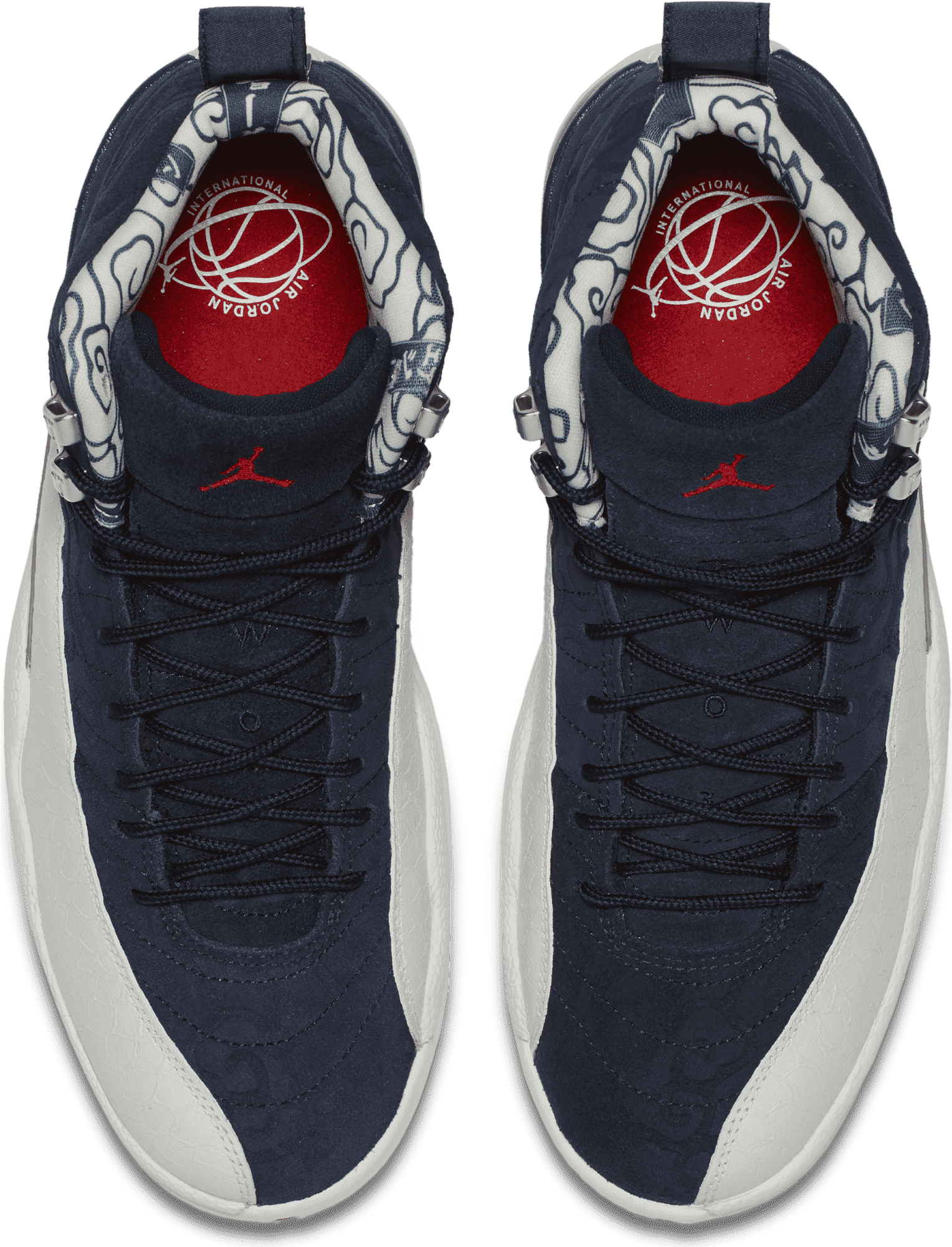 Air Jordan 12 Retro Premium- Men's - Jordan 12 International Flight Clipart (1528x2001), Png Download