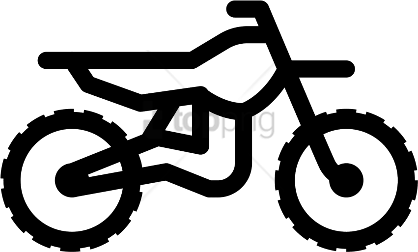 Free Png Dirt Bike Icon Png Image With Transparent - Motocross Bike Icon Png Clipart (851x513), Png Download