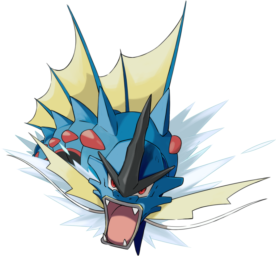Mega Gyarados Gyarados Clipart (900x829), Png Download