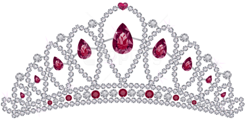 Free Png Download Diamond Tiara With Rubies Clipart - Beauty Queen Crown Png Transparent Png (850x425), Png Download