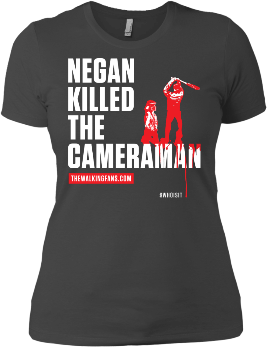 Negan Killed The Cameraman - Active Shirt Clipart (1155x1155), Png Download