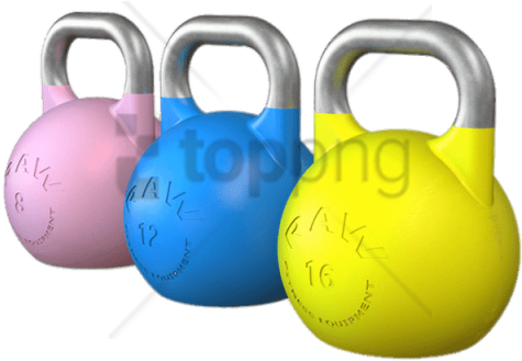 Free Png Download Coloured Kettlebell Set Png Images - Kettlebell Clipart (480x640), Png Download
