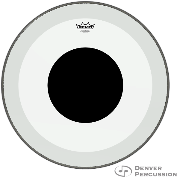 Remo Controlled Sound Coated Black Dot Drum Head Clipart (620x620), Png Download