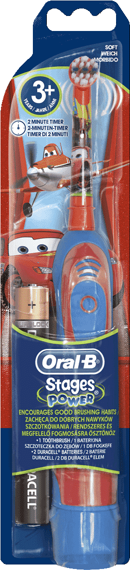 Oral-b Stages Power Kids Battery Toothbrush Featuring - Oral B Stages Power Cars Clipart (1200x1200), Png Download