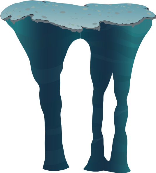 Cave Platform Png Clipart (534x601), Png Download