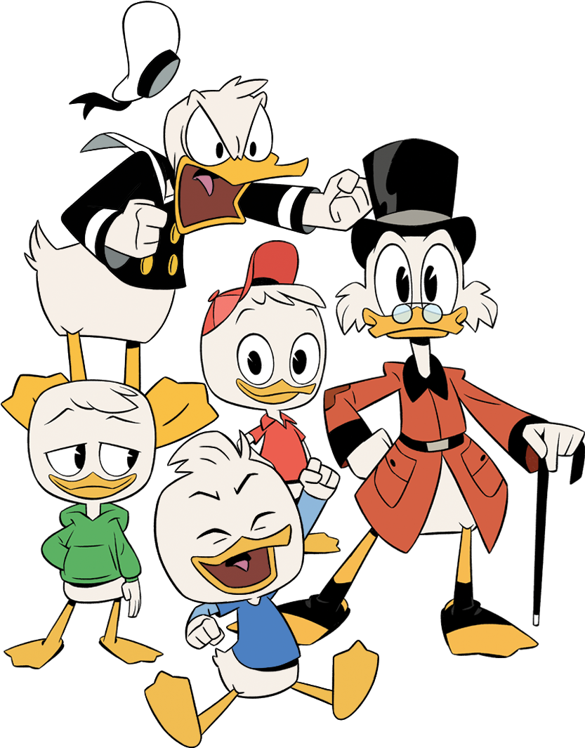 His Grandnephews Huey, Dewey And Louie, Temperamental - Scrooge Mcduck And Donald Trump Clipart (850x1068), Png Download