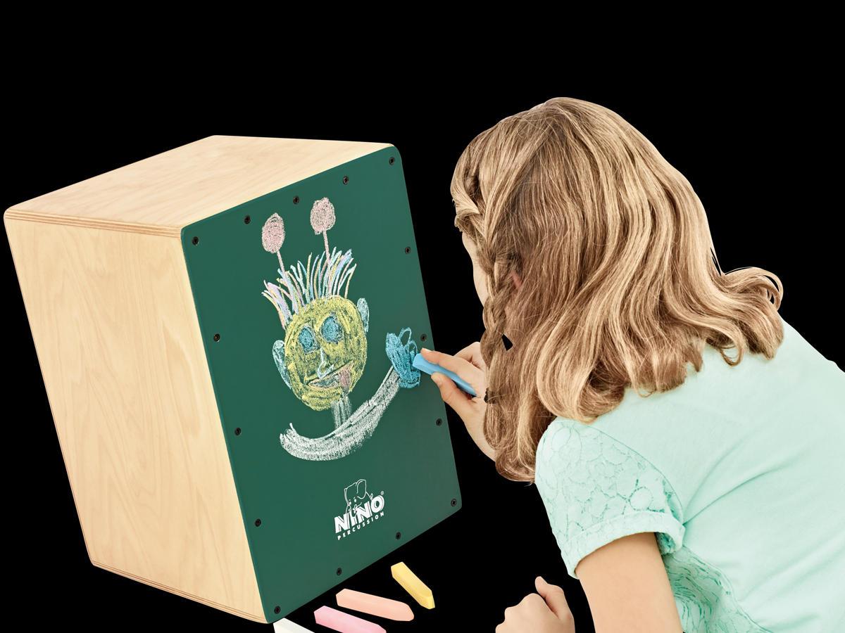Chalkboard Cajon Bild1 - Girl Clipart (1200x900), Png Download