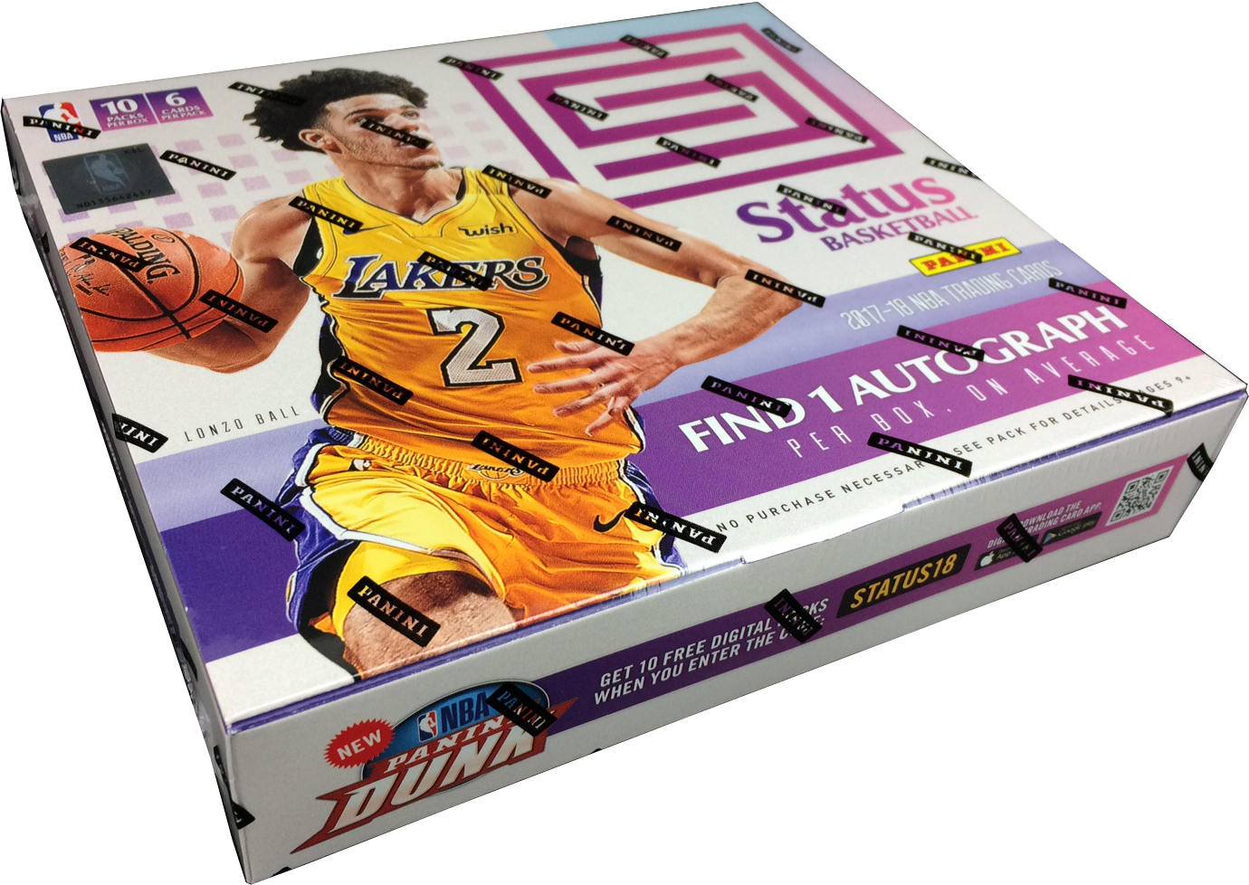 17-18 Panini Status Basketball - Slam Dunk Clipart (1380x978), Png Download