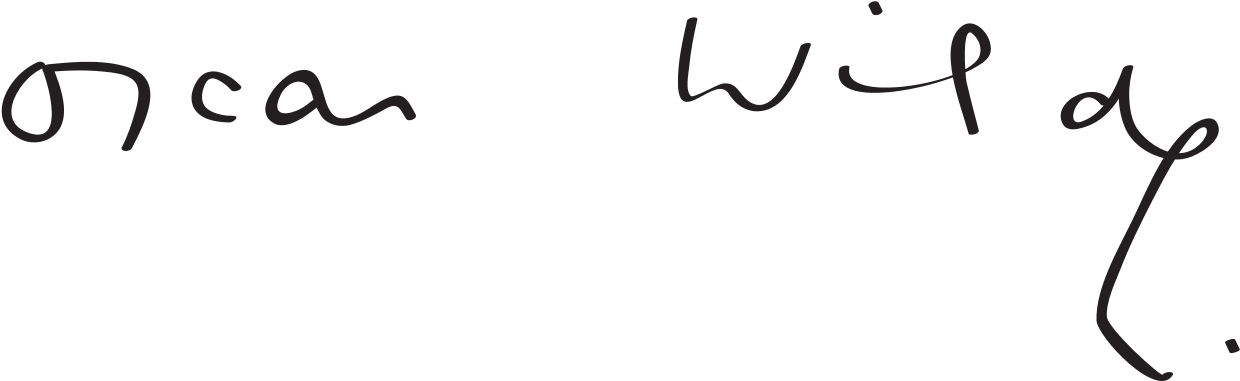 Oscar Wilde Signature Clipart (1280x432), Png Download