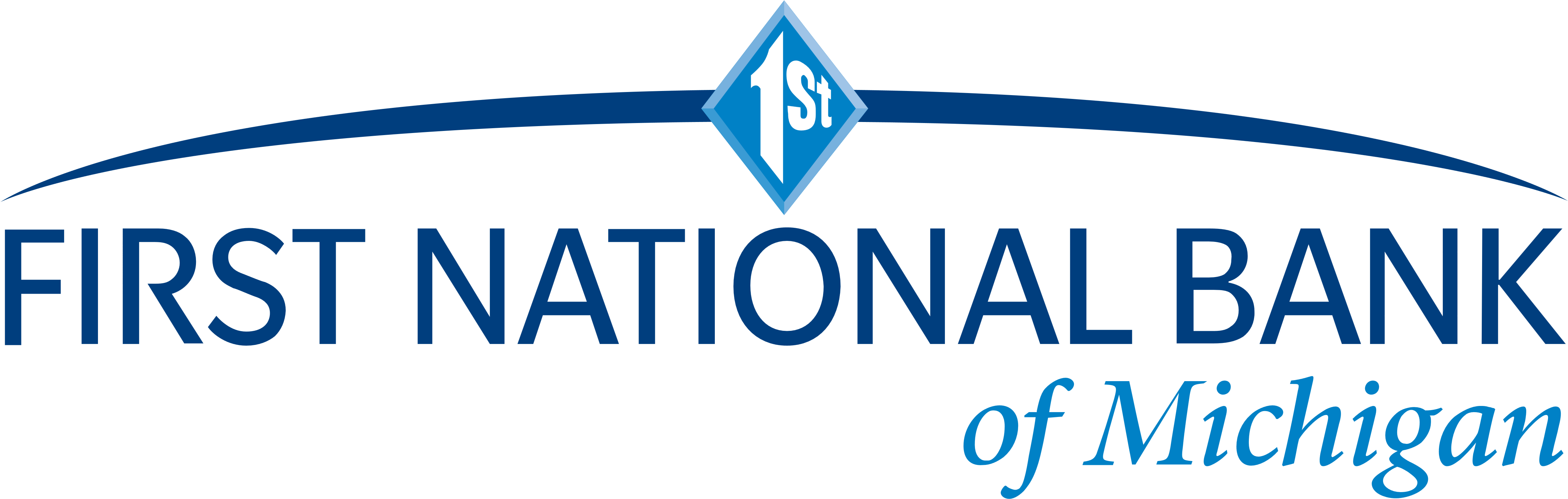 First National Bank Of Michigan Clipart (4580x1471), Png Download