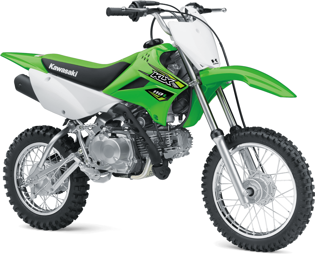 Klx - 2017 Kawasaki Klx 110l Clipart (2000x1123), Png Download