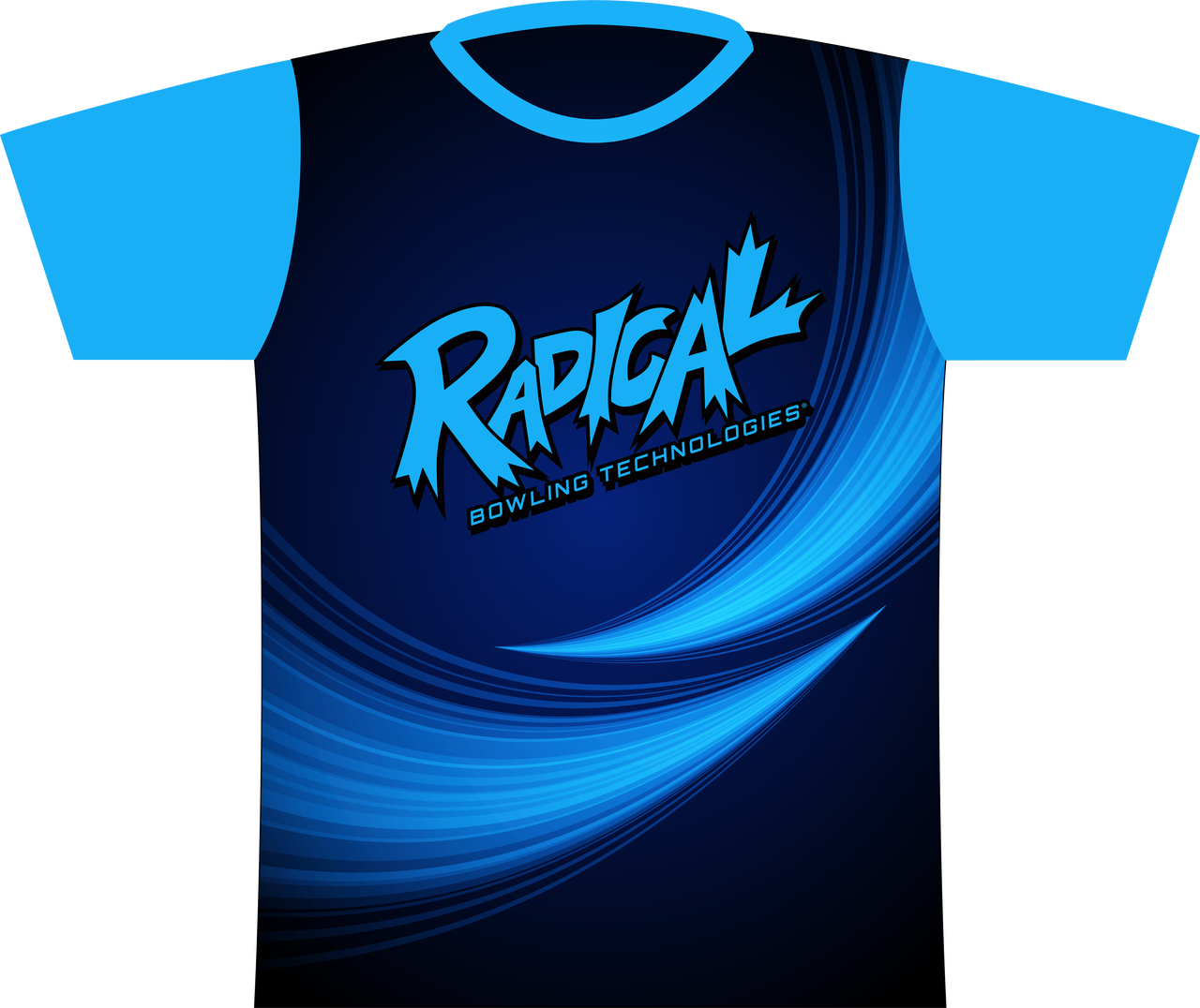 Radical Light Blue Streak Express Dye Sublimated Jersey - Sublimation Jersey In Blue Green Mixed Clipart (1280x1076), Png Download