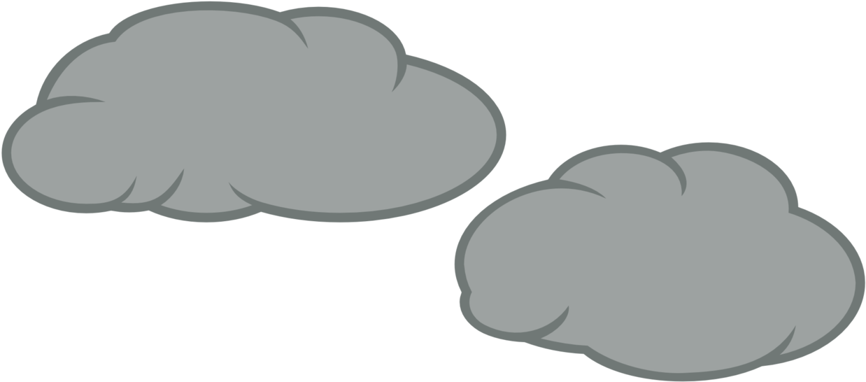 Picture Freeuse Download Two Clouds Cutie Mark Request - Dark Cloud Cartoon Png Clipart (1299x615), Png Download