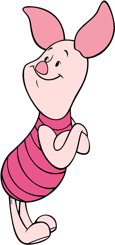 Winnie The Pooh Clipart Cute Baby Pig - Winnie The Pooh Piglet Clipart - Png Download (395x811), Png Download