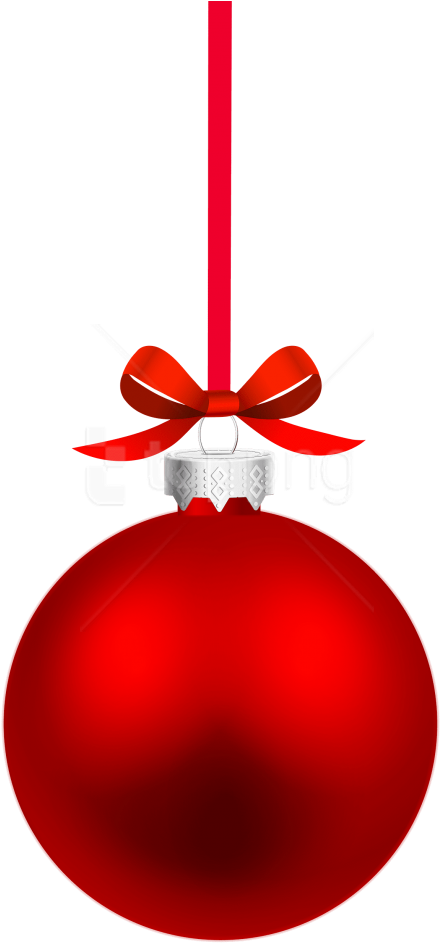 Free Png Download Red Hanging Christmas Ball Clipart - Red Christmas Ball Png Transparent Png (481x954), Png Download