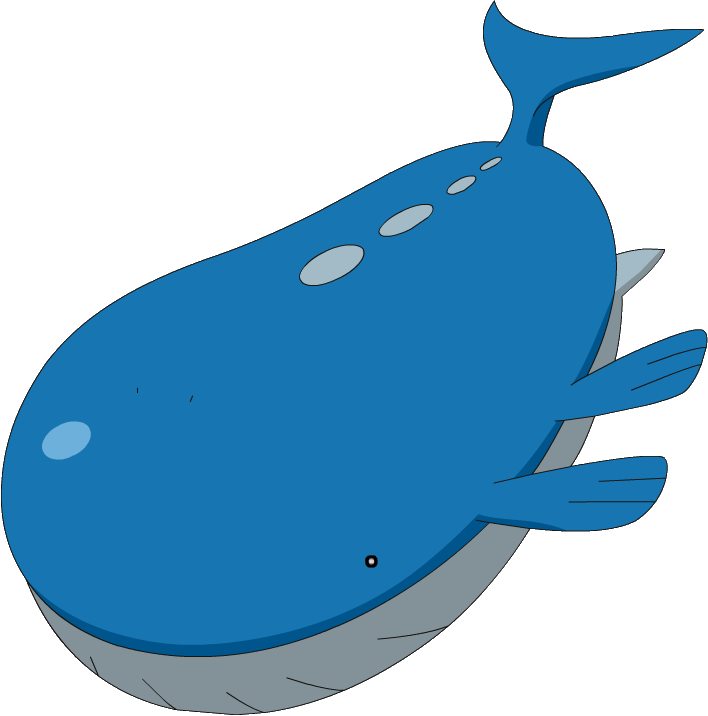Sperm Whale Clipart Immense - Pokemon Wailord - Png Download (708x716), Png Download