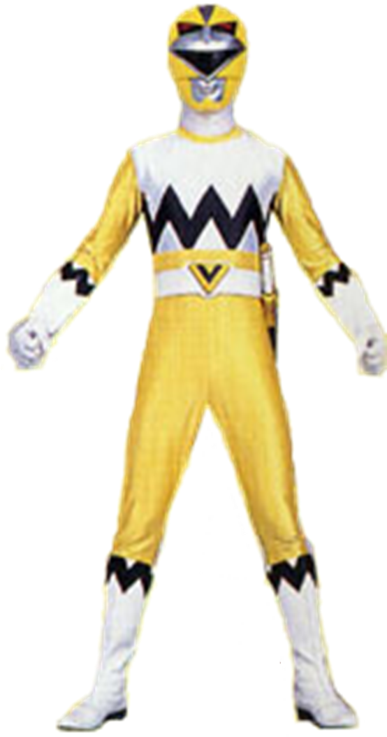 Yellow Galaxy Ranger & Ginga Yellow - Power Rangers Lost Galaxy Yellow Ranger Clipart (554x1054), Png Download