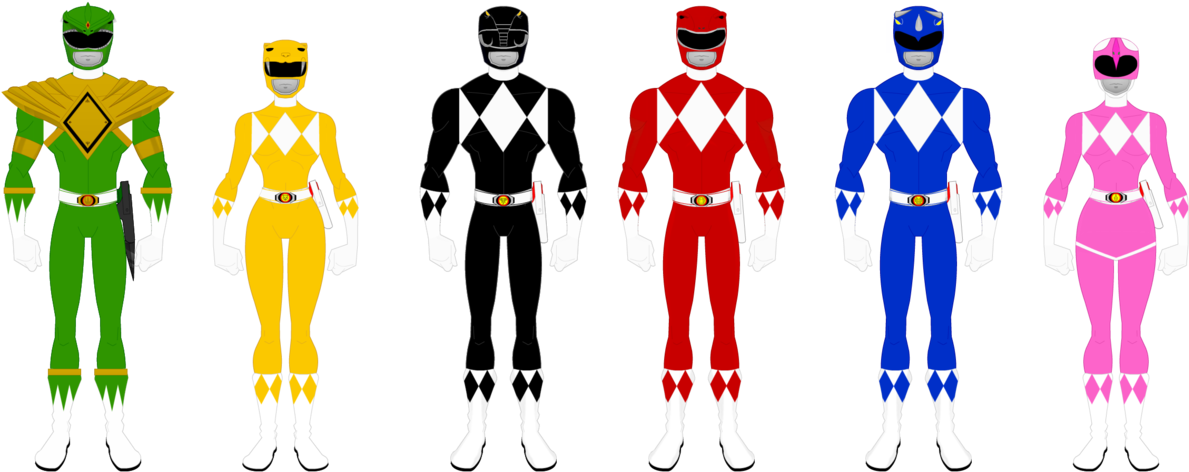 Season Team By - Power Rangers Vector Clipart (1264x632), Png Download