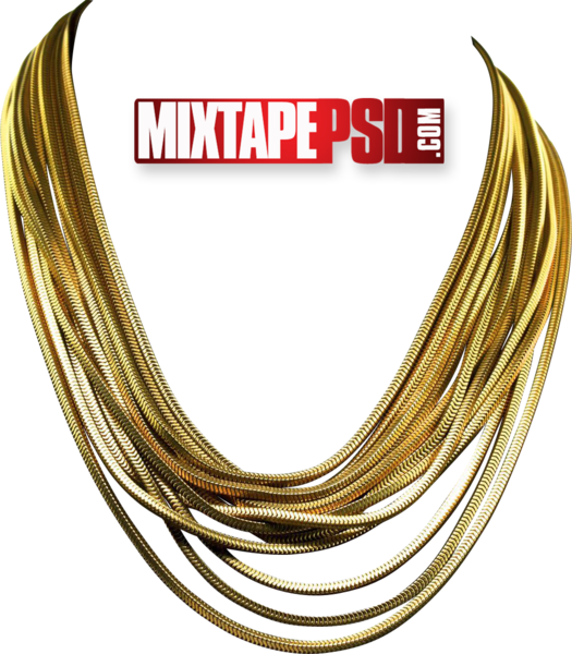 Bunch Of Gold Chains Clipart (525x600), Png Download