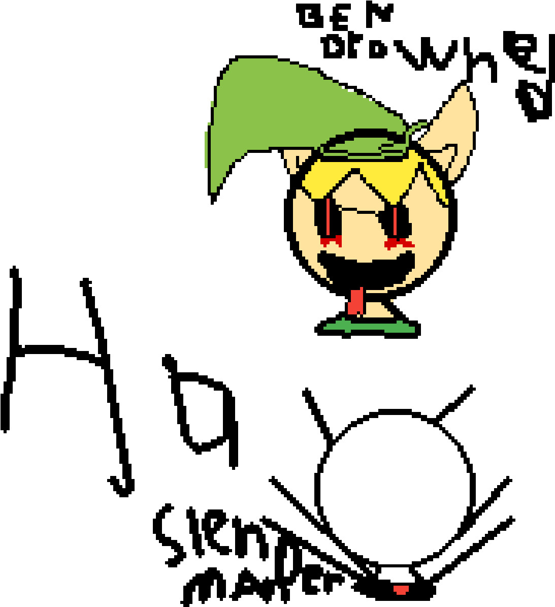 Ben Drowned And - Cartoon Clipart (1093x1195), Png Download