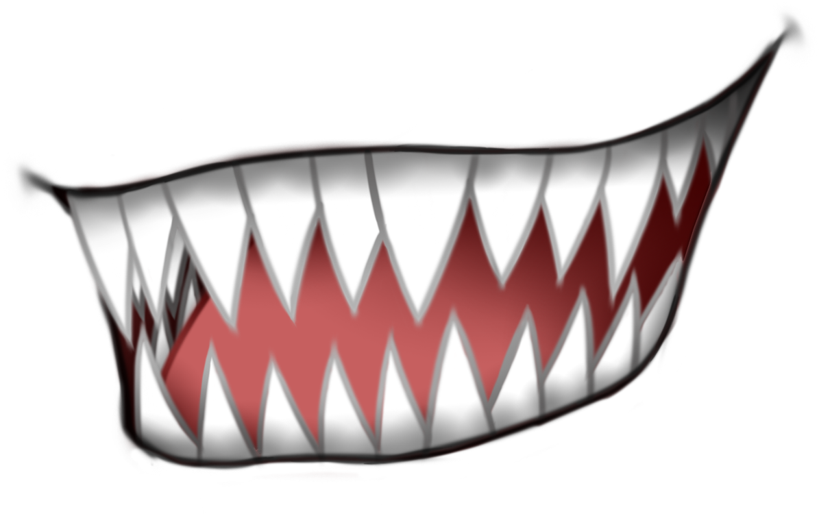 Anime Fangs Transparent Png Image - Smile Anime Mouth Png Clipart (1600x946), Png Download
