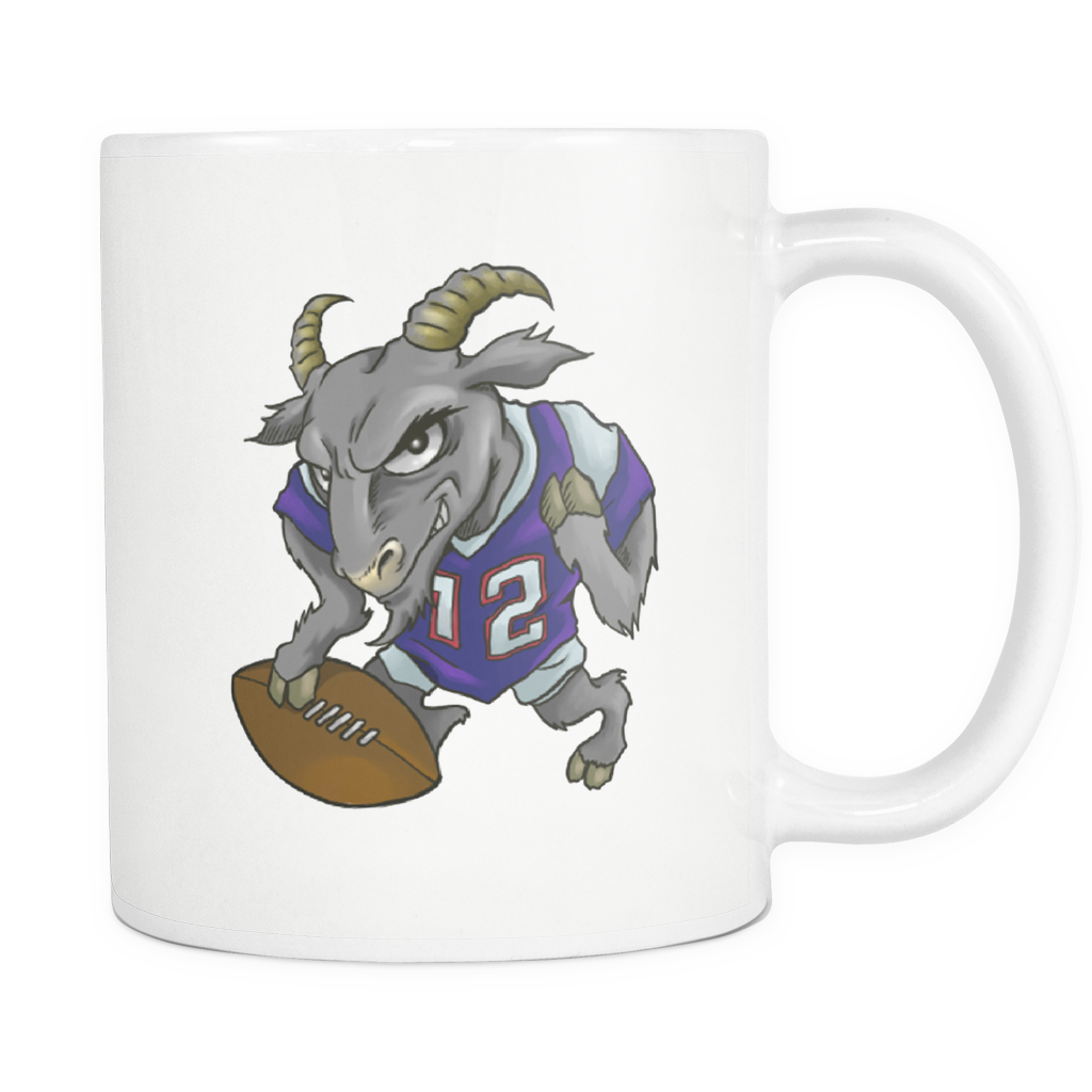 Tom Brady Goat Mug - Cartoon Clipart (1024x1024), Png Download
