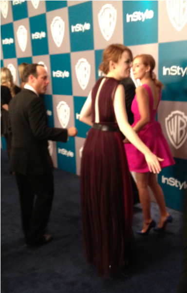 Emma Stone Golden Globes 2012 Clipart (600x600), Png Download