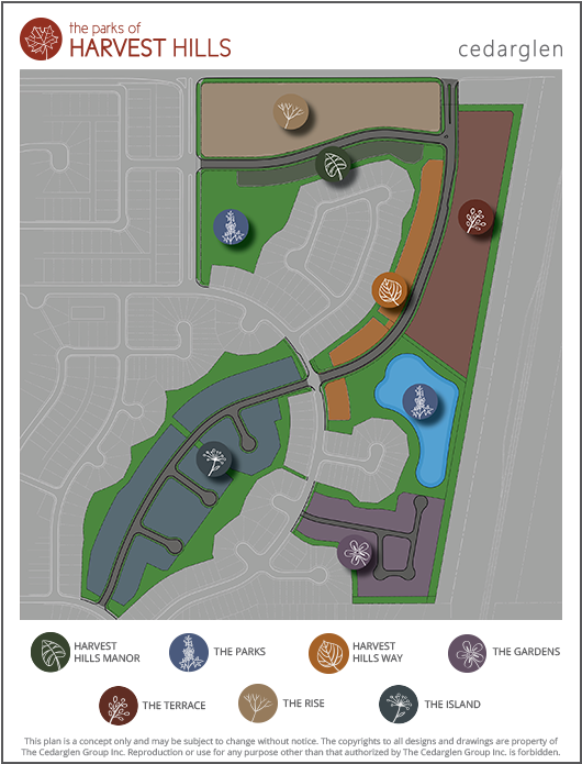 With Only 200 Single Family Homes And 500 Multi Family - Parks Of Harvest Hills Clipart (560x725), Png Download