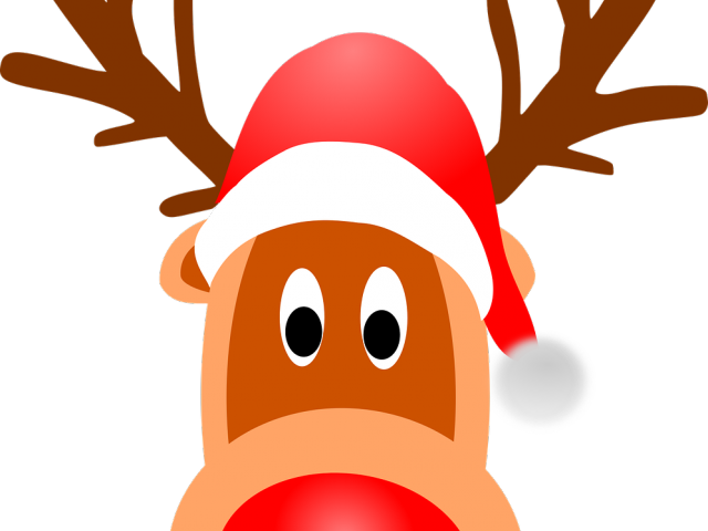 Reindeer Antlers Headband Png - Christmas Reindeer Face Clipart (640x480), Png Download