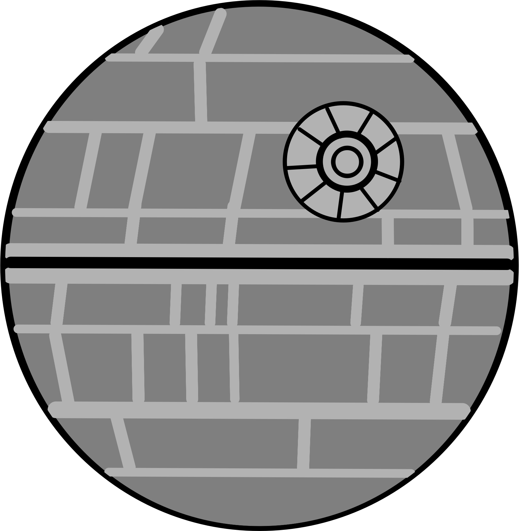 Death Star Png - Death Star Star Wars Clip Art Transparent Png (1737x1778), Png Download