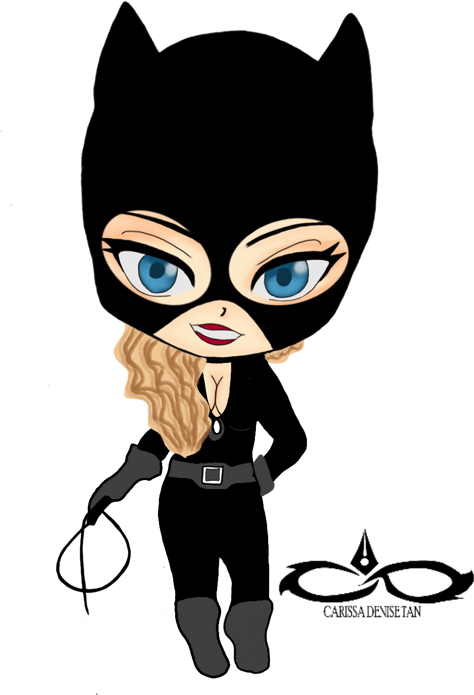 Catwoman Clipart Transparent - Catwoman Chibi - Png Download (1000x1500), Png Download