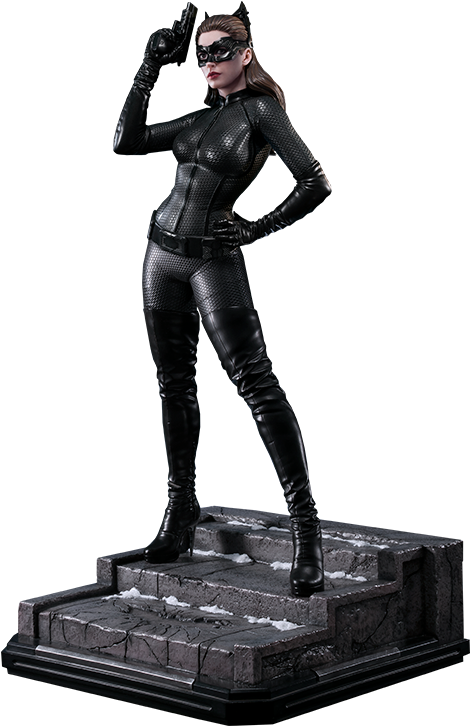 The Dark Knight Rises - Anne Hathaway Catwoman Statue Clipart (480x725), Png Download