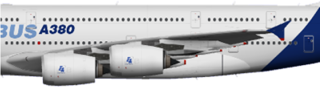 Airbus A380 Clipart (640x480), Png Download