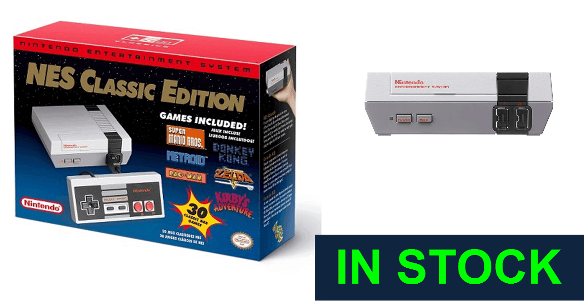 Target Has Started Getting The Nes Classic In Stock - Nes Classic Edition Stock Clipart (1178x612), Png Download
