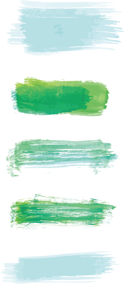 Colour Brush Stroke Png - Pastel Green Strokes Clipart (397x907), Png Download