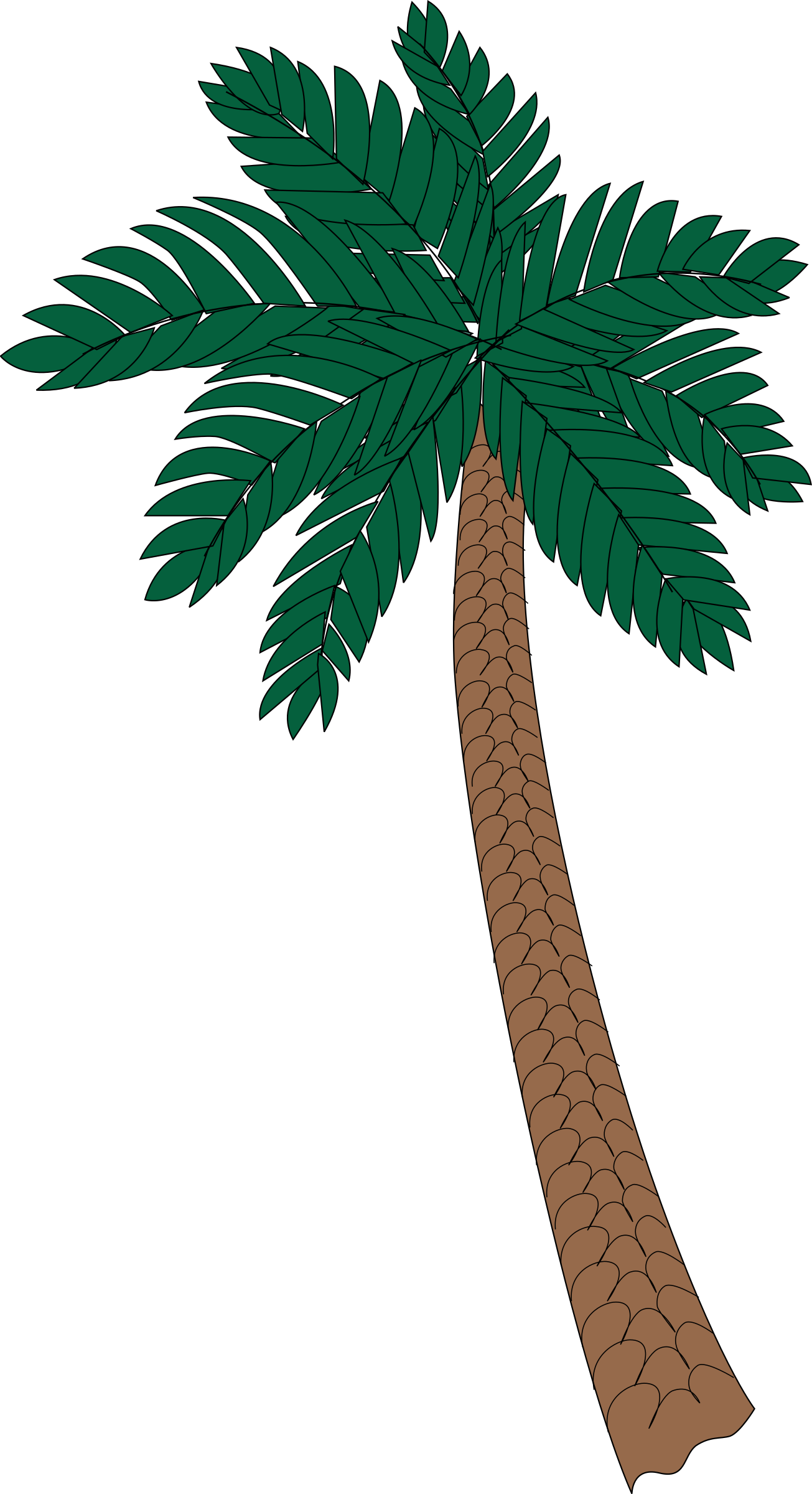 This Free Icons Png Design Of Palm Tree 2 Clipart (1305x2400), Png Download