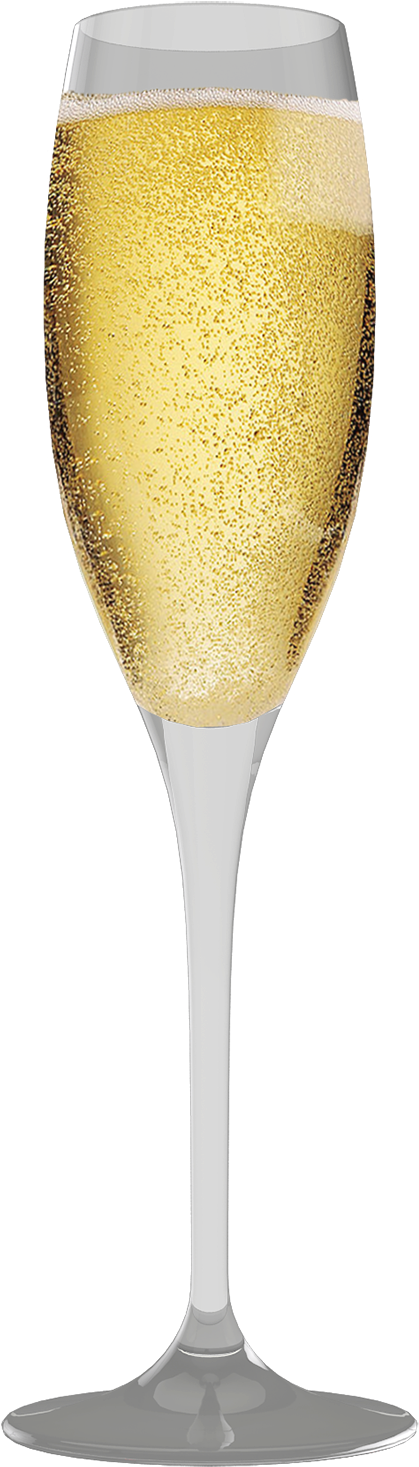 Champagne Glass Png Clip Art - Champagne Stemware Transparent Png (470x1500), Png Download