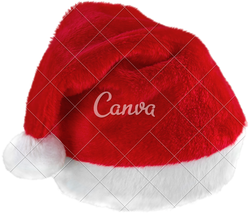 Santa Hat Rs - Canva Clipart (800x695), Png Download