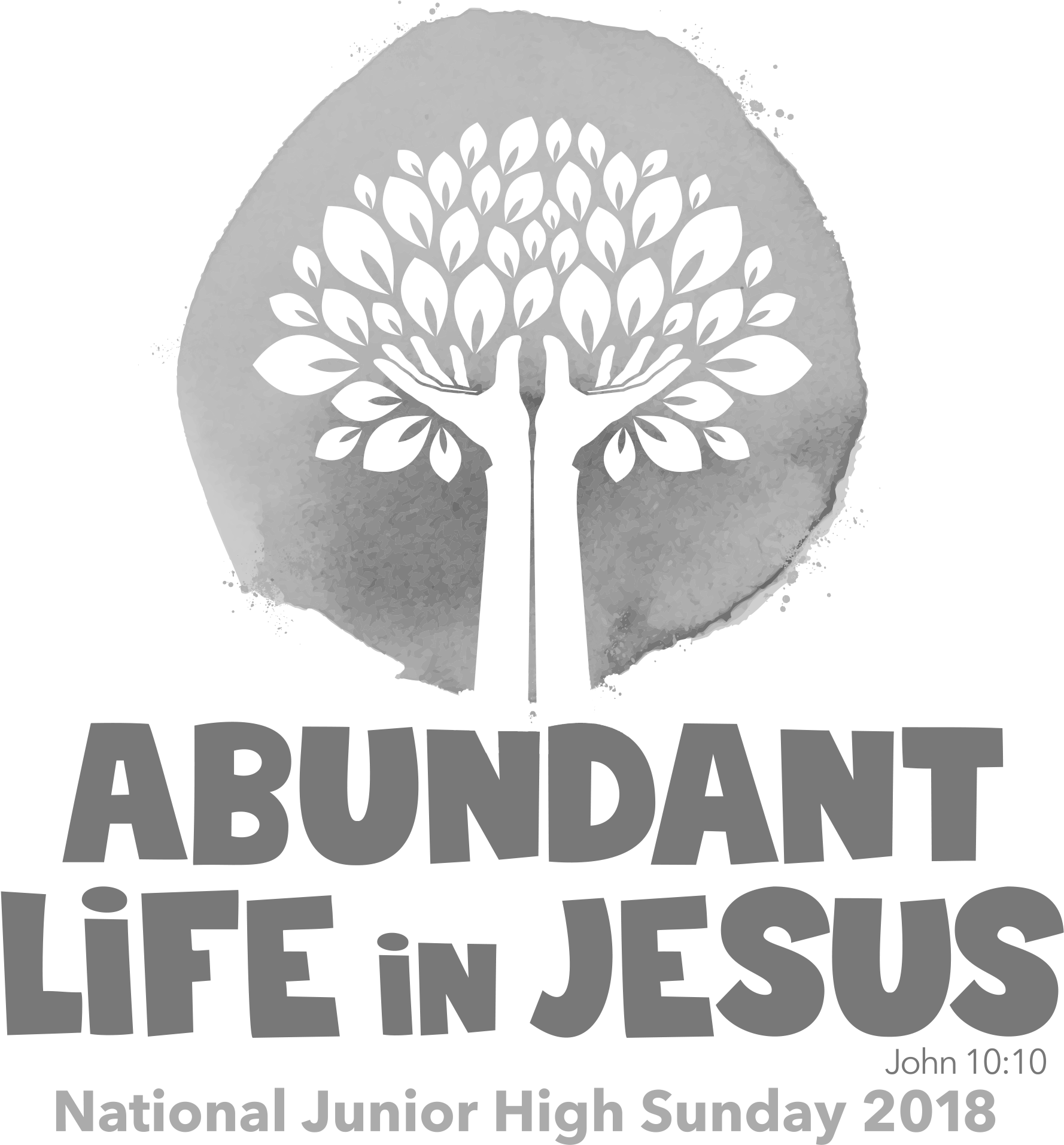 2018 Logo Grayscale Clipart (1778x1912), Png Download