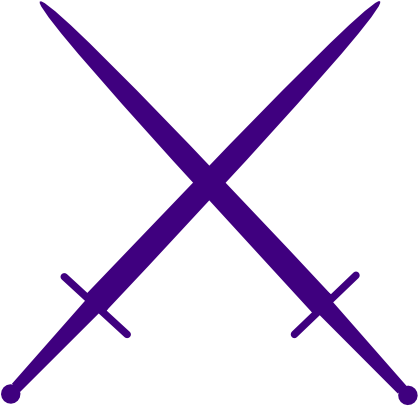 Small - Transparent Purple Sword Clipart (600x571), Png Download