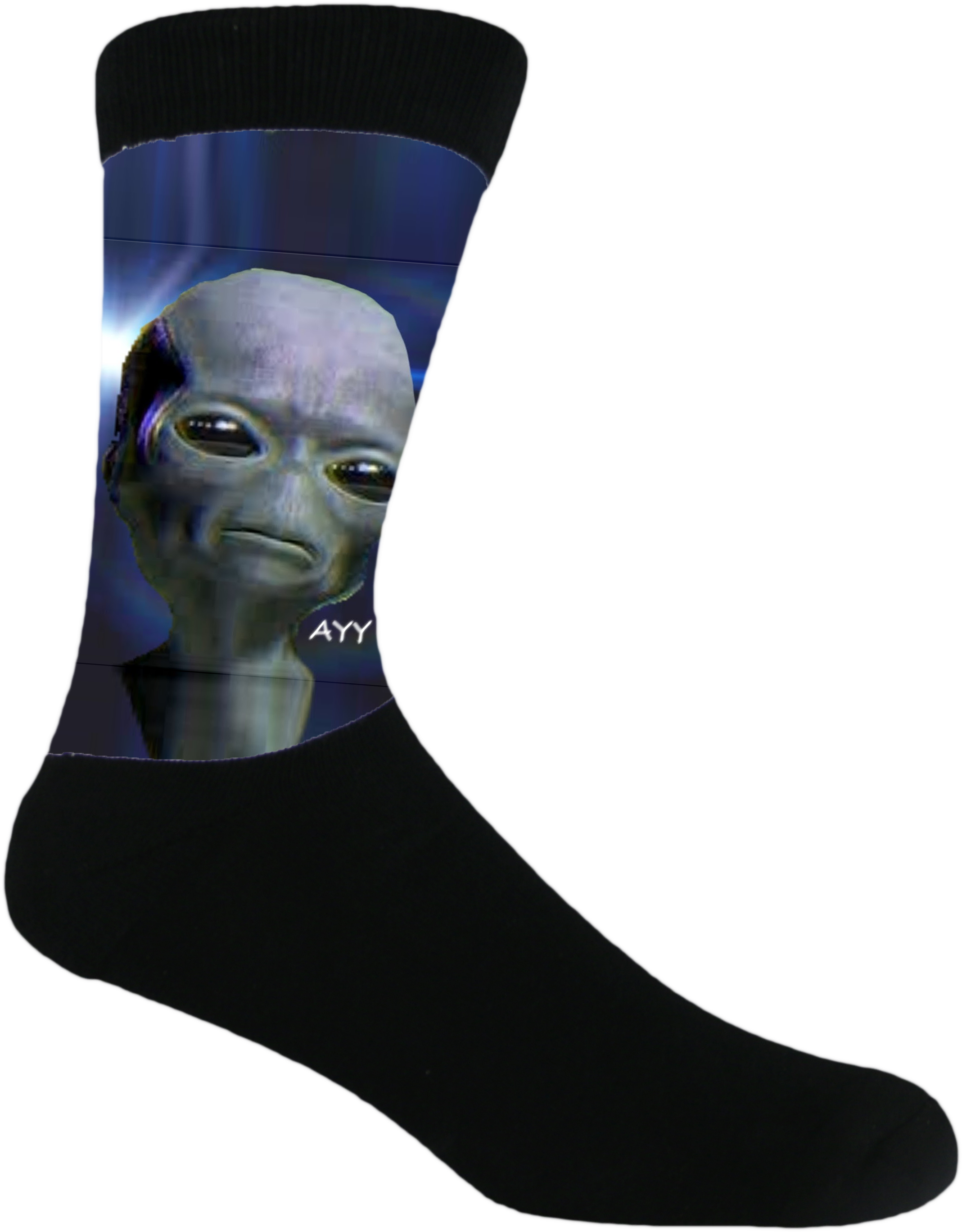 Ayy Lmao - Alien Face Clipart (2982x2982), Png Download