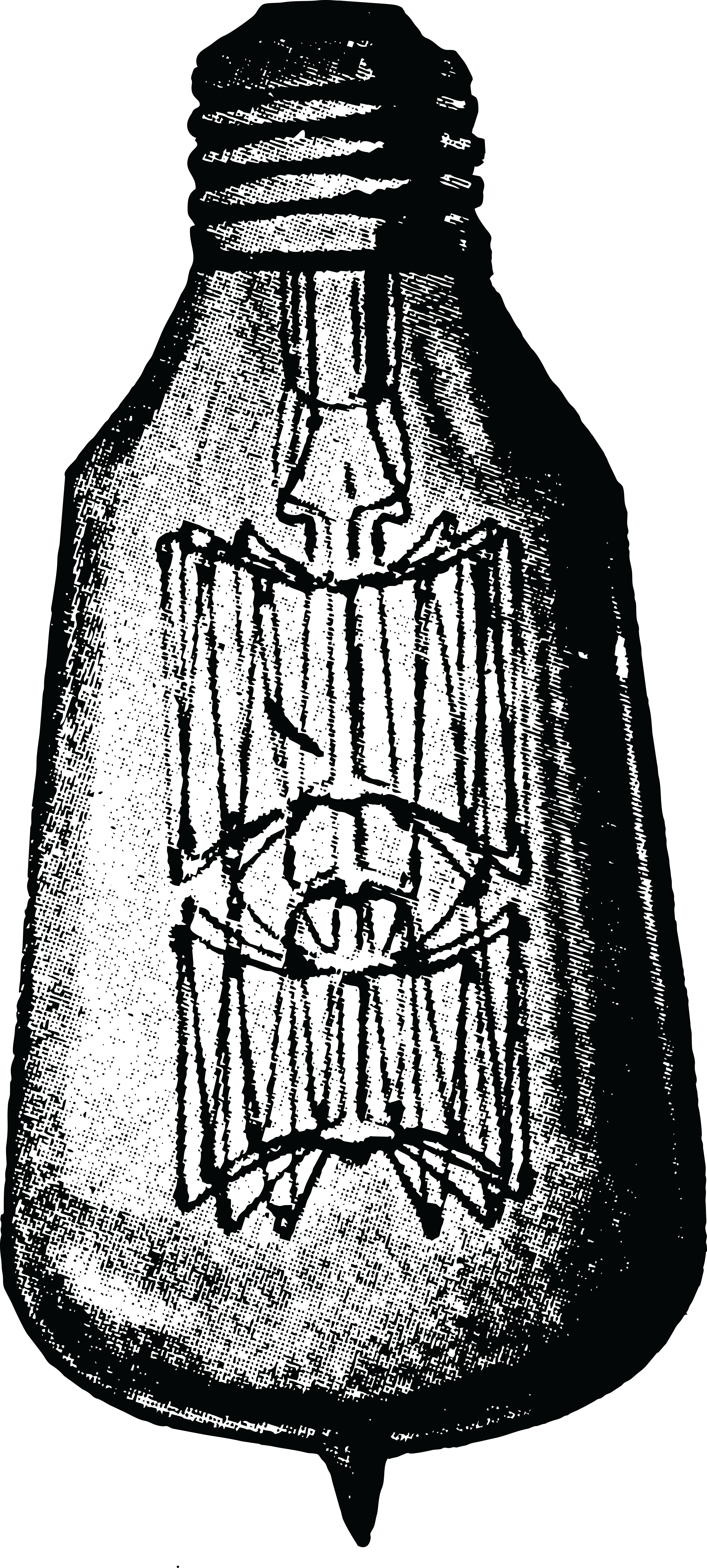 Free Of A Vintage Light Bulb - Incandescent Light Bulb Clipart (4000x8872), Png Download