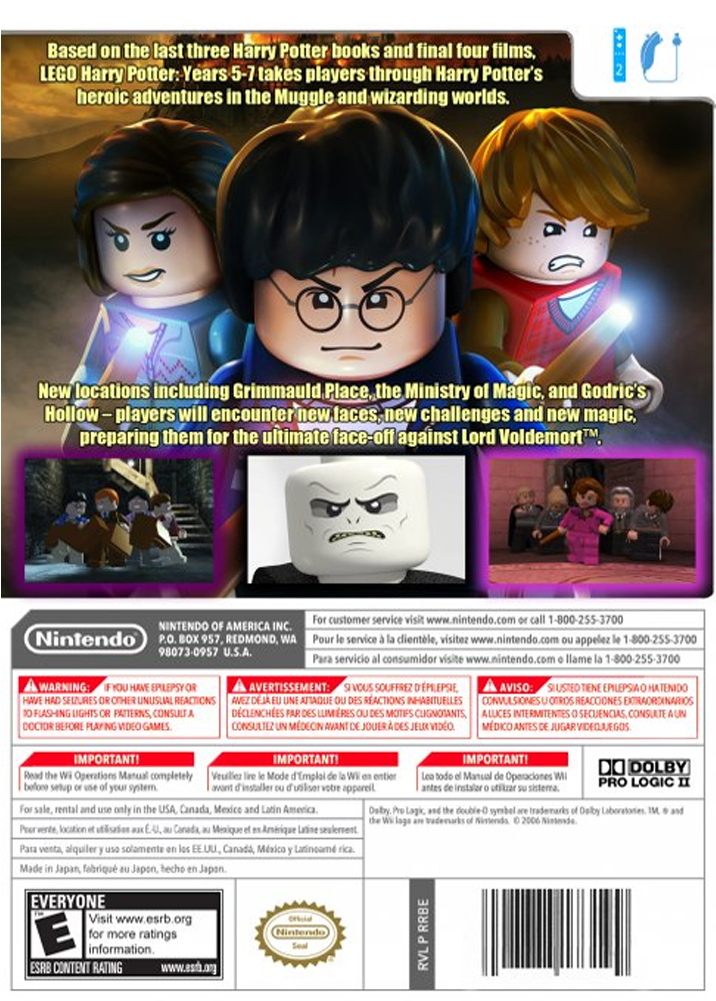 Lego Harry Back - Pokemon Battle Revolution Back Clipart (1000x1000), Png Download