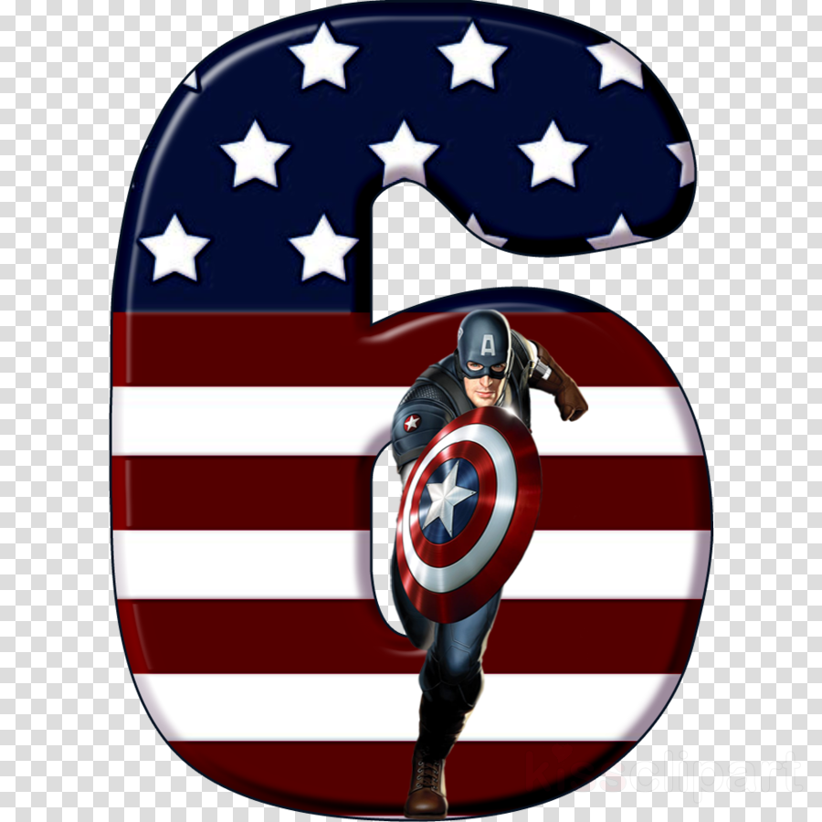 Download Alfabeto Capitão America Clipart Captain America - Png Download (900x900), Png Download